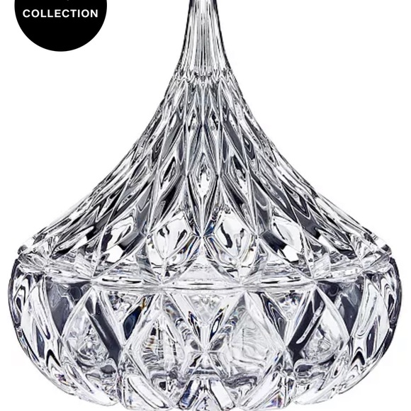 Candy Dish, Crystal Hershey's Kiss - Picture 1 of 7